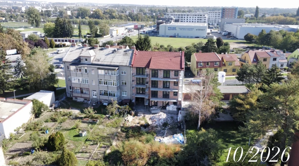 Průběh výstavby bytového domu KŠÍROVA lofts